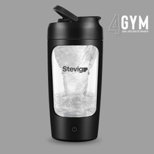 Stevig 4 Gym Şarj Edilebilir Elektrikli Protein Shaker 650 ml Black ST-225