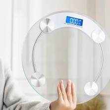 Jouis Dijital Baskül Banyo Oval Cam Tartı Temperli Cam 180 kg Kapasiteli