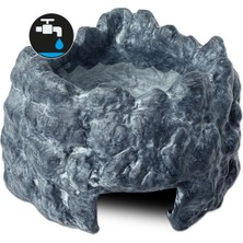 Exo Terra Corner Cave – Nem Depolayan Seramik Köşe Mağarası, Küçük, Kapasite 55 ml