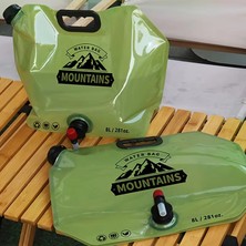 LTG Nova 8 Litre Katlanabilir Musluklu Su Kabı - Kamp Doğa - Taşıma Kulplu