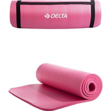 Delta Konfor Zemin 15 mm Taşıma Askılı Pilates Minderi Yoga Matı, Lila, 15 mm