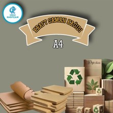 A4 Kraft Fotokopi Kağıdı 50 Adet / Doğal Kahverengi / Yazıcı Uyumlu / Çevreci Kağıt