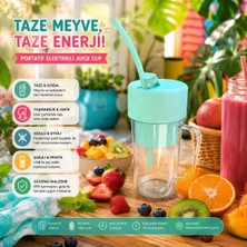 Spinx Portatif Elektrikli Smoothie Blender Detoks ve Taze Meyve Sıkacağı Bardağı USB Şarjlı -