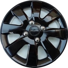 14 Jant Her Araca Uygun Jant Kapağı Esnek Kırılmaz Siyah Piano Black Jant Kapak A166 4 Adet Bmw
