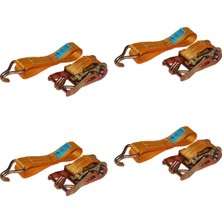 Safeset Sg-40 35MM 1,5 Inç Spanzet 6 mt 1000-2000DAN 8 mm Çift J Kanca 1.1 Yük Gerdirme Halatı