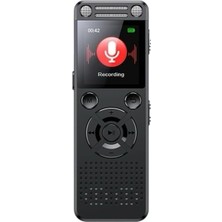 Hs-32 Metal Ses Kayıt Cihazı, 32GB Hafıza, Çift Hoparlör, Kristal Mikrofon, 75 Saat Pil Ömrü,