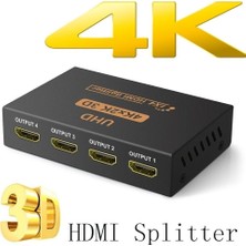 Kenly 4K Ultra Hd HDMI Splitter 1x4 – 4 Port Görüntü Çoğaltıcı, 3D Destekli, 1080P/4K HDMI