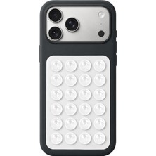 Coverzone Dikdörtgen Vantuzlu Telefon Tutucu Taşınabilir Silikon Yumuşak Telefon Standı Geniş