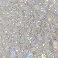 Glitter Sim Hologramlı Beyaz Glitter 5 gr
