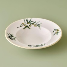 Olive Porselen Makarna Tabağı Yeşil (27 Cm)