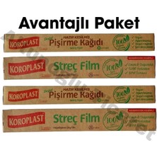 Koroplast Doğal Pişirme Kağıdı Doğal Streç Film 25 Metre