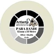 Şeffaf Para Bandı 12MM x 33 Metre 3 Adet Artlantis Şeffaf Okul Ofis Bantı 3 Adet