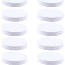 Jopto 50 Adet Nfc Etiketleri Nxp NTAG215 Nfc Etiket 25 mm (0,98 Inç) Yuvarlak Pvc Boş Beyaz Kartla