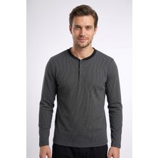 Obje Erkek Antrasit Patlı Pijama Üstü