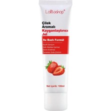 Lolita Shop Çilekli Su Bazlı Ekstra Kayganlaştırıcı Jel 100 ml Yenilebilir Çilek Hazzı Aroma