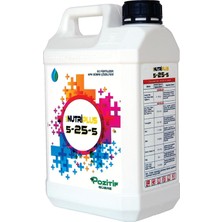 Çiçek Açtıran Gübre 5-25-5 Çiçeklendirici Azot Fosfor Potasyum N-P-K Sıvı Gübre 5 Litre