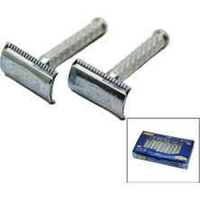 İlk El Grup Ieg™ Tıraş Aparatı - Jilet Takmalı - Klasik Model - Metal Nikel Alaşımlı