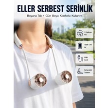 Midas Toptan Home Katlanabilir Asılabilir Fan USB Şarjlı Hafif ve Sessiz Tasarım