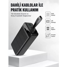 Midas Toptan Home 50.000 Mah Kapasiteli Powerbank – Hızlı Şarj Destekli, 4 USB Portlu, LED Işıklı Taşınabilir Enerji Deposu