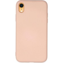 Marsilyan™- Apple Iphone Xr Kılıf Nano Içi Kadife Silikon - Pudra