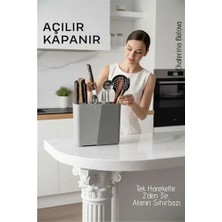 sbodurhome Akıllı Sürgülü Bıçaklık ve Kaşıklık Organizeri - Ayarlanabilir Tezgah Üstü Mutfak Düze