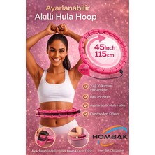 sbodurhome Ayarlanabilir Akıllı Hoop Bel Inceletme Egzersiz Çemberi Kırmızı 24 Parça