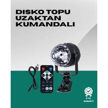 Uravas Store 7 Farklı Aydınlatma Modu ve Ses Sensörlü Disko Topu Lambası