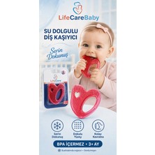 Life Care Baby Pembe Diş Kaşıyıcı Ergonomik Tasarım BPA İçermeyen 0-24 Ay Bebekler İçin