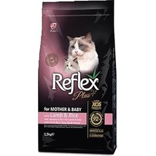 Uravas Store Reflex Plus Anne&amp;bebek Kuzulu ve Pirinçli Kedi Maması 1.5 kg