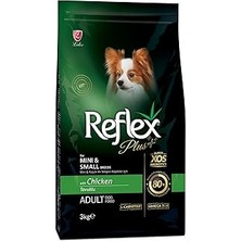 Uravas Store Reflex Plus Mini ve Küçük Irk Yavru Köpekler Için Tavuk Etli Köpek Maması 3 kg