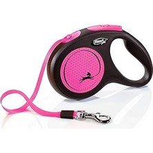 Uravas Store Flexi New Neon S Beden Pembe 5mt Şerit Tasma