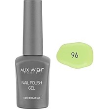Uravas Store Alıx Avıen Limon Yeşili Kalıcı Oje 96-Yoğun Renk Veren Jel Oje 12 Ml-Nail Uv Gel Polish 96