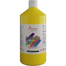 Uravas Store Red Rose Sarı Akrilik Boya 1000 gr