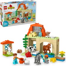 Dora Shopping Duplo Kasabası Çiftlikte Hayvanların Bakımı 10416, 2 Yaş ve Üzeri Çocuklar Için Rol Yapma Faali