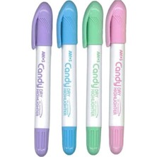 Amos Jel Dry 4'lü Fosforlu Kalem Pastel Renkler Set / HLC4B1
