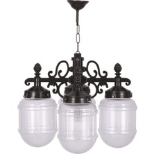 Dora Shopping Avonnı BFE-68193-4BSY Siyah Elektrostatik Toz Boyalı Dış Mekan Aydınlatma, E27, Abs, Cam, 55