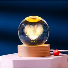 Dora Shopping Mr 3D Kristal Cam Küre, Soketli Gece Lambası,led, Sevgiliye Hediye, Noel, Öğretmenler Günü, Öz
