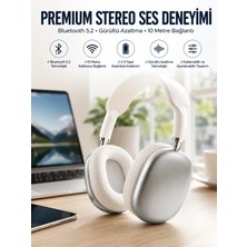 TeknoKapsül P9 Plus Kulak Üstü Beyaz Yüksek Ses Kaliteli