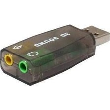 Dora Shopping 4504 5+1 Harici USB Ses Kartı 3.5mm Kulaklık Mikrofon Çevirici Dönüştürücü