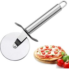 Dora Shopping Paslanmaz Çelik Pizza Ruleti, Hamur Kesici, Profesyonel Mutfak Aleti 20 cm Pizza Kesici Tekerlek Yap