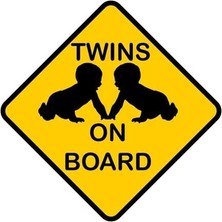 Dora Shopping Arabada Ikiz Bebek Var Twins On Board Araba Sticker 18CM