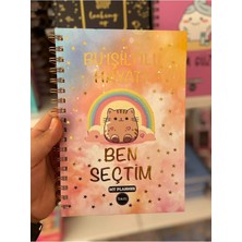 Dora Shopping Bu Işıltılı Hayatı Ben Seçtim| Sticker'lı Tarihsiz Konuşan Ajanda Haftalık Planlayıcı Defter