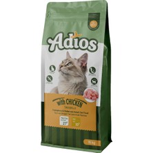 Adios Yetişkin Kedi Maması Tavuklu 15 Kg