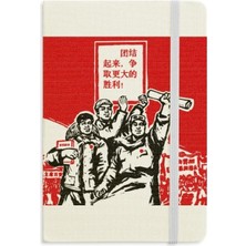 Dora Shopping Kitap Kağıdı Kırmızı Başkan Mao Kitle Defter Kumaş Sert Kapak Klasik Günlük A5 A5 (144 x