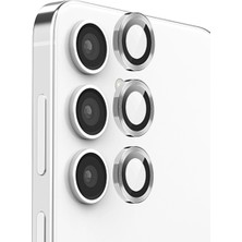 Mossem Samsung Galaxy S24 Fe Raze Metal Kamera Lens - Gri