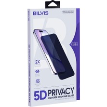 Mossem Iphone 16 5d Privacy Diamond Hayalet Cam Ekran Koruyucu