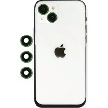 Mossem Iphone 14 Shine Kamera Lens - Yeşil