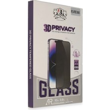 Mossem Iphone 14 Bilvis 3D Hayalet Cam Ekran Koruyucu