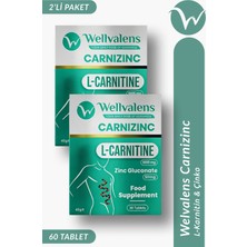 Wellvalens Carnizinc L-Karnitin 1000 mg + Çinko 2 Kutu 60 Tablet