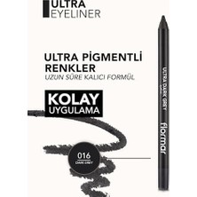 TeknoKapsül Ultra Eyeliner Yüksek Pigmentli & Mat Bitişli Kremsi Göz Kalemi 016 Grey
